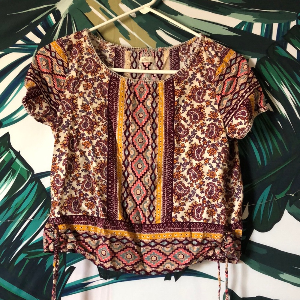 Patterned Crop Top